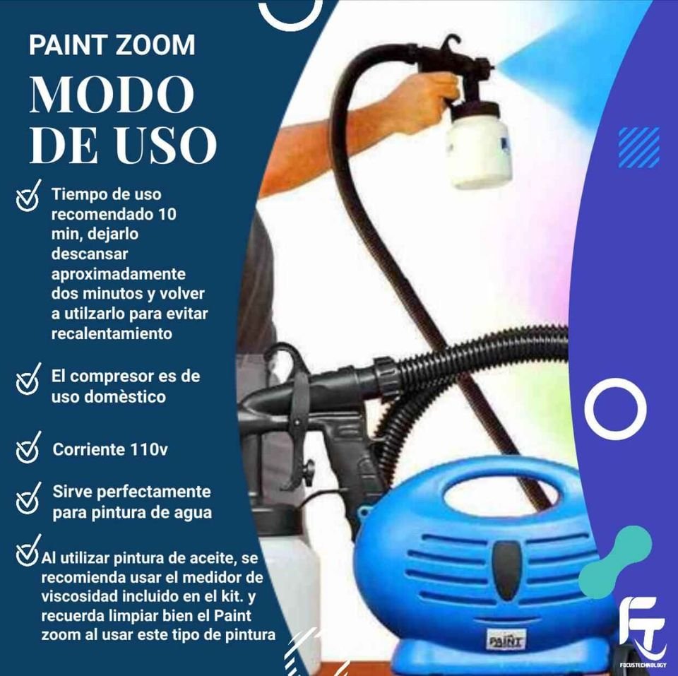 PAINT ZOOM MINI COMPRESOR PORTATIL - Imagen 9
