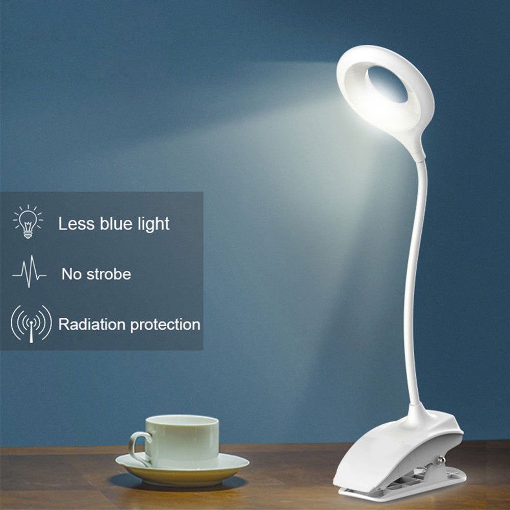 LAMPARA DE ESCRITORIO TOUCH USB FLEXIBLE CON GANCHO DE PRESIÓN - Imagen 3
