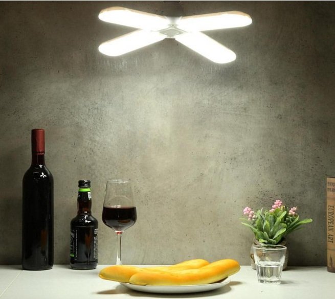 LAMPARA LED AHORRADORA 4 ASPAS - Imagen 2