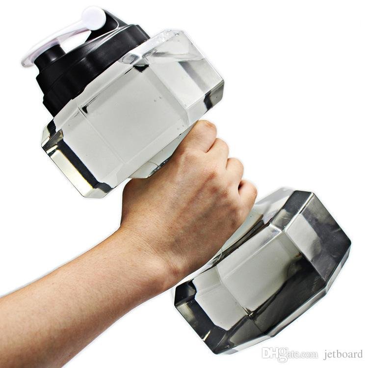 TERMO BOTELLA AGUA EN FORMA PESA 1.5litros mancuerna colores