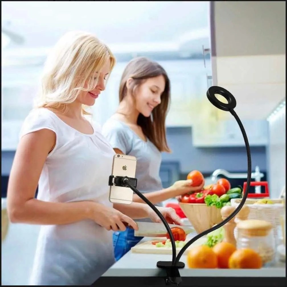 ARO DE LUZ CON GANCHO PORTA CELULAR flexible - Imagen 9