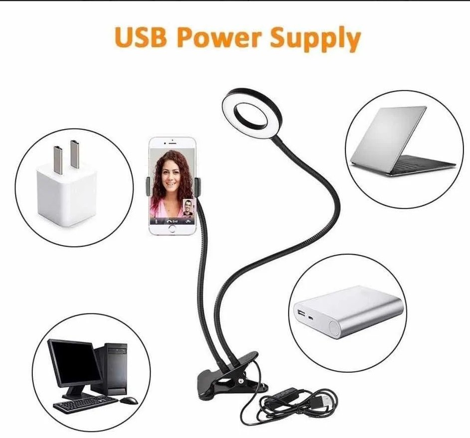 ARO DE LUZ CON GANCHO PORTA CELULAR flexible - Imagen 13