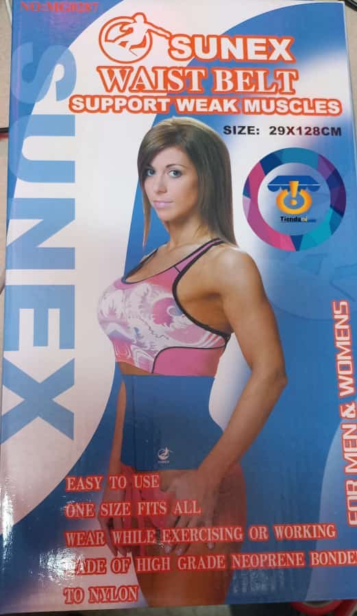 FAJA TERMICA ULTRA REDUCTORA ABDOMINAL sunex Neopreno Unisex 29x128cm - Imagen 11