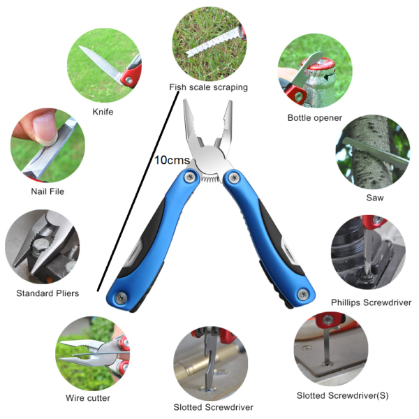 ALICATE MINI PINZA 9en1 llavero 10cms