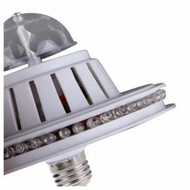 BOMBILLO GIRATORIO OVNI COLORES LED ROSCA E27 - Imagen 2