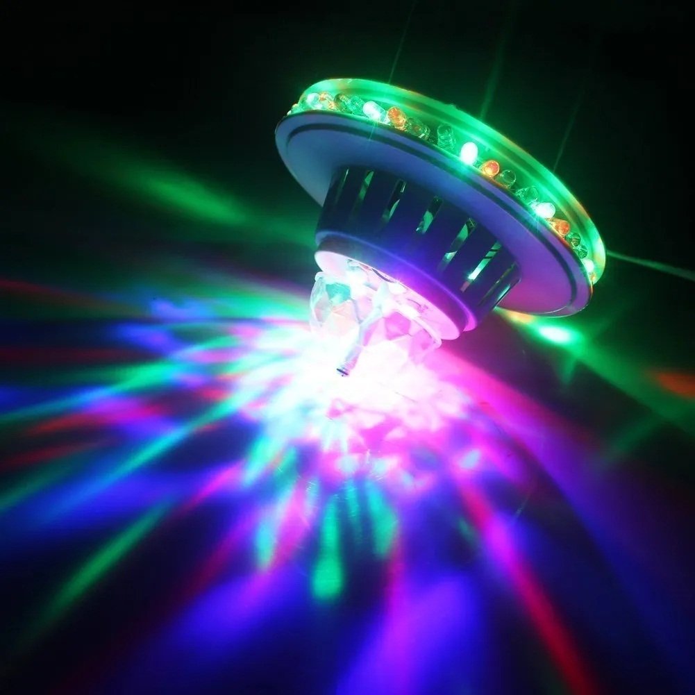 BOMBILLO GIRATORIO OVNI COLORES LED ROSCA E27 - Imagen 12