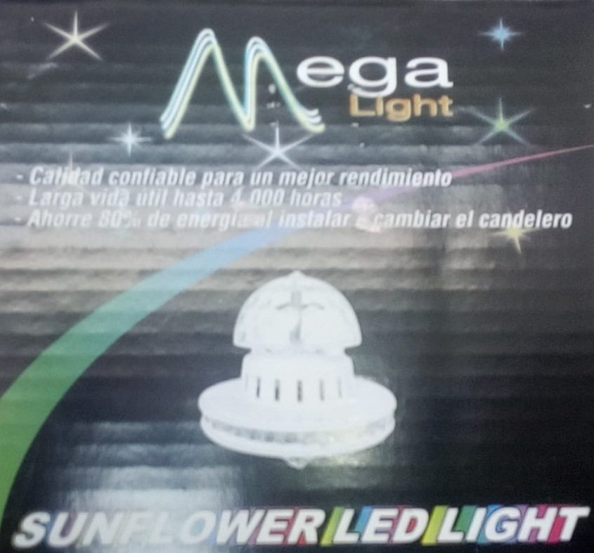 BOMBILLO GIRATORIO OVNI COLORES LED ROSCA E27 - Imagen 7