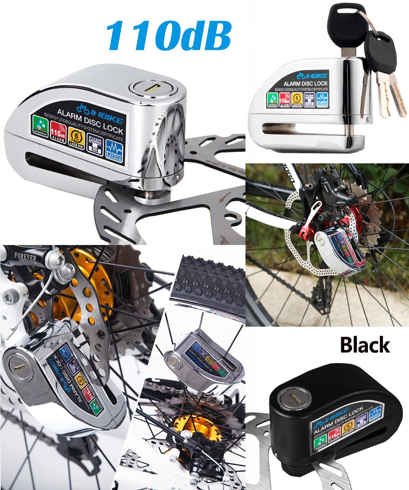 CANDADO DE SEGURIDAD CON ALARMA FRENOS DISCO MOTO Y BICI - Imagen 7