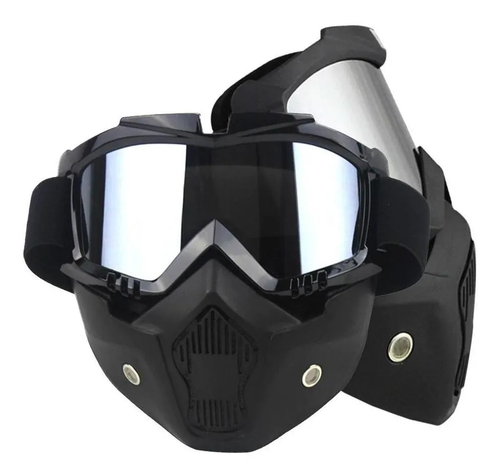 CARETA NORMAL MOTOCICLISMO DESMONTABLE Antipolucion PINBALL - Imagen 6