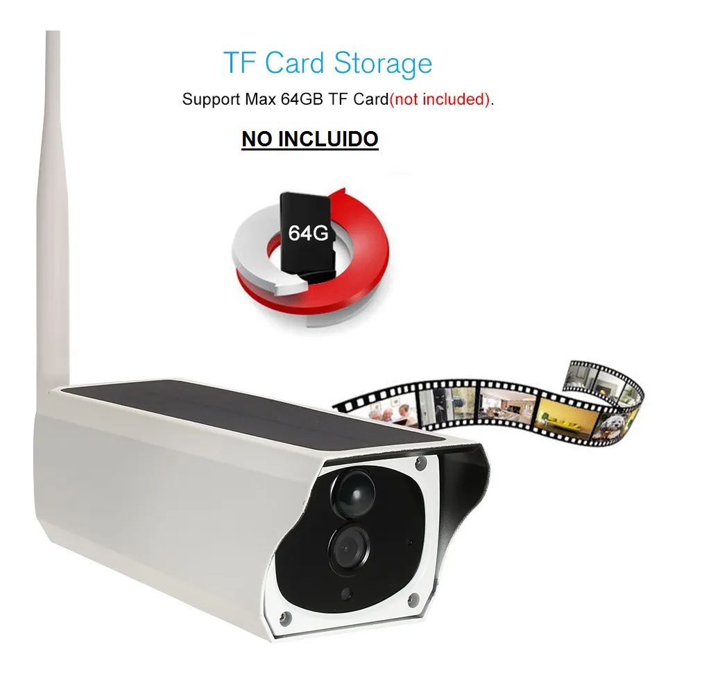 CÁMARA SEGURIDAD SOLAR WIFI ES-R8K - Imagen 3