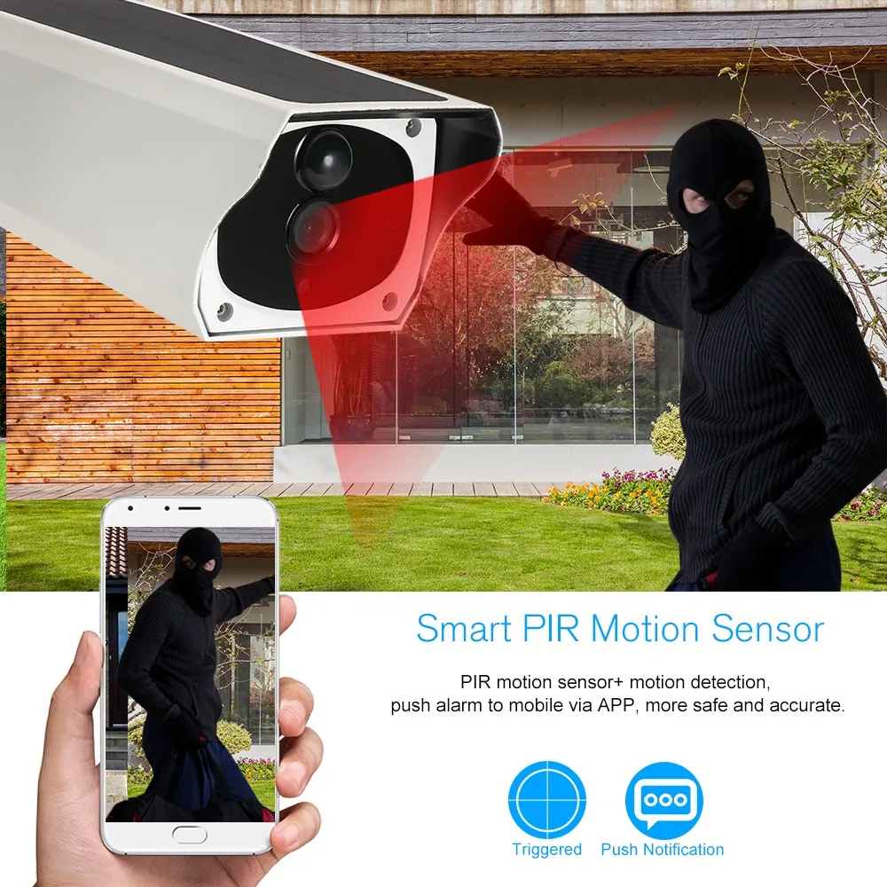 CÁMARA SEGURIDAD SOLAR WIFI ES-R8K - Imagen 7