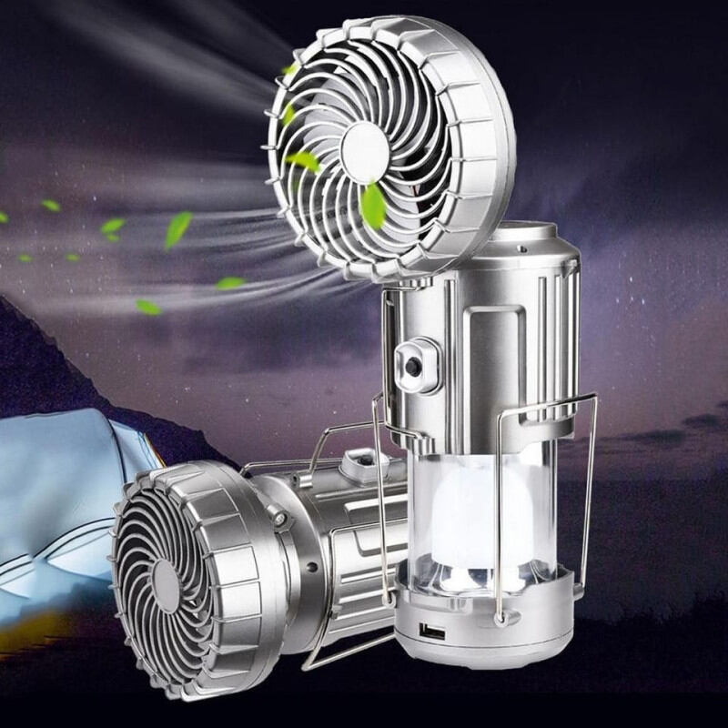 LINTERNA VENTILADOR SOLAR CAMPING GSH-9299 Promo combo - Imagen 3