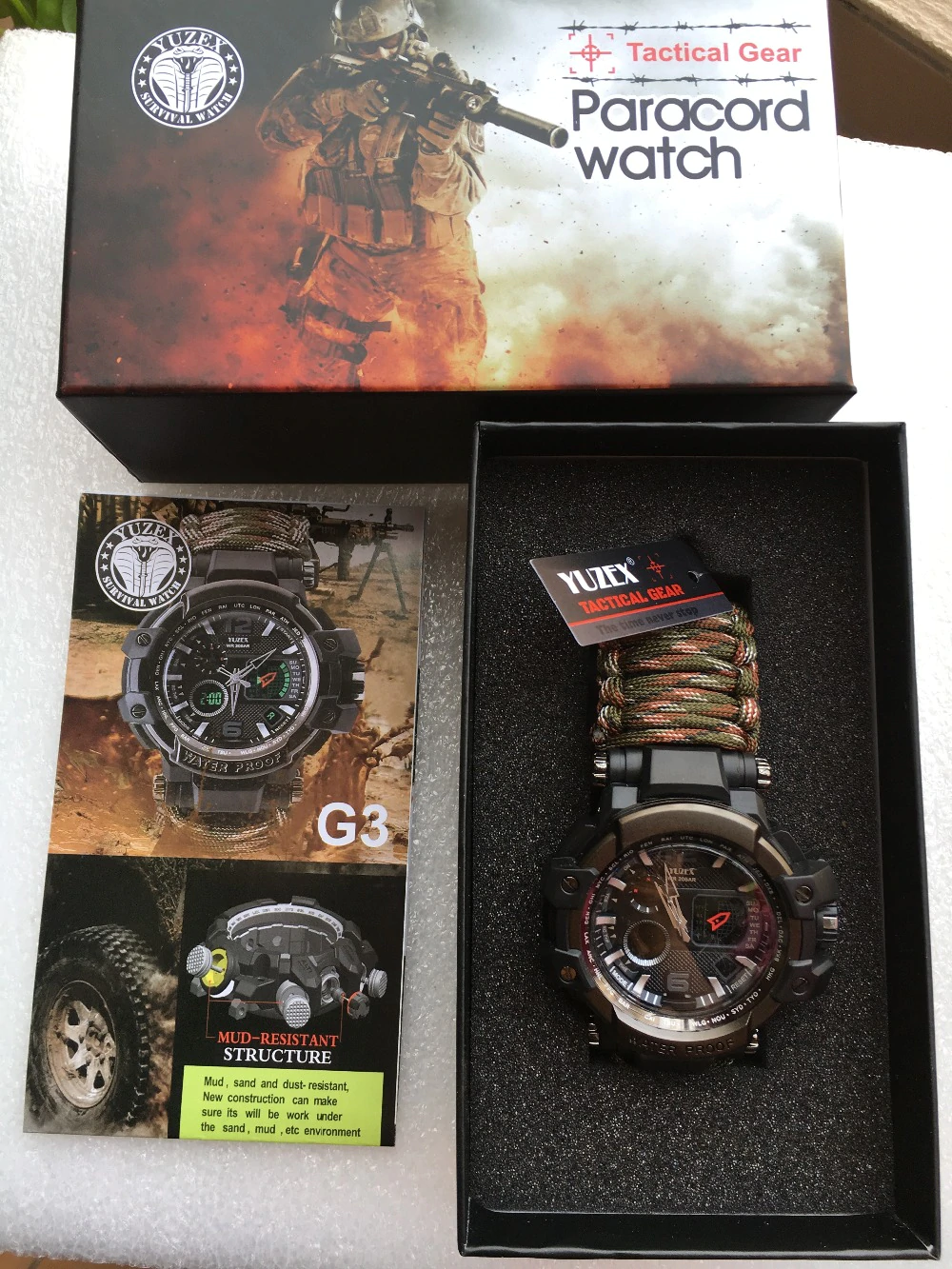 RELOJ TACTICO SUPERVIVENCIA g6 - Imagen 4