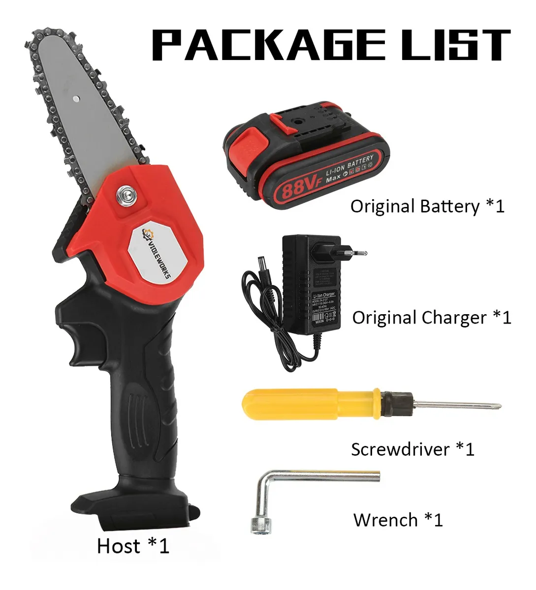 MOTOSIERRA ELECTRICA CADENA RECARGABLE - Imagen 3