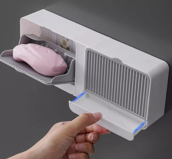 STAND ORGANIZADOR JABON BAÑO SOAP BOX TIENDA Oi