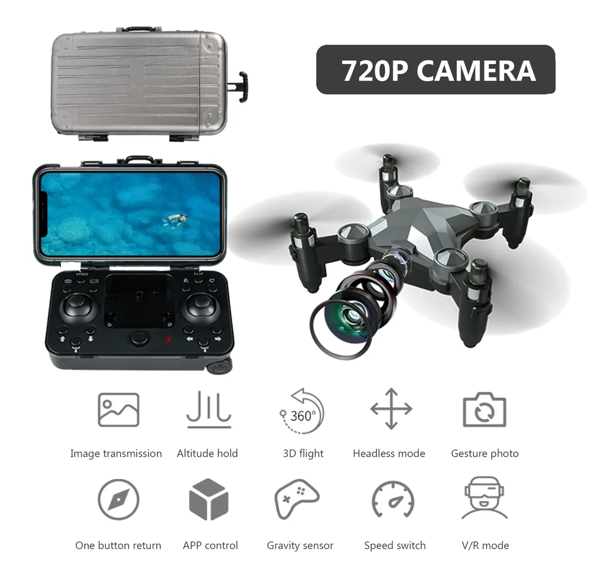 DRONE DH-120Rc Cámara 720p Wifi Fpv Mini Drone