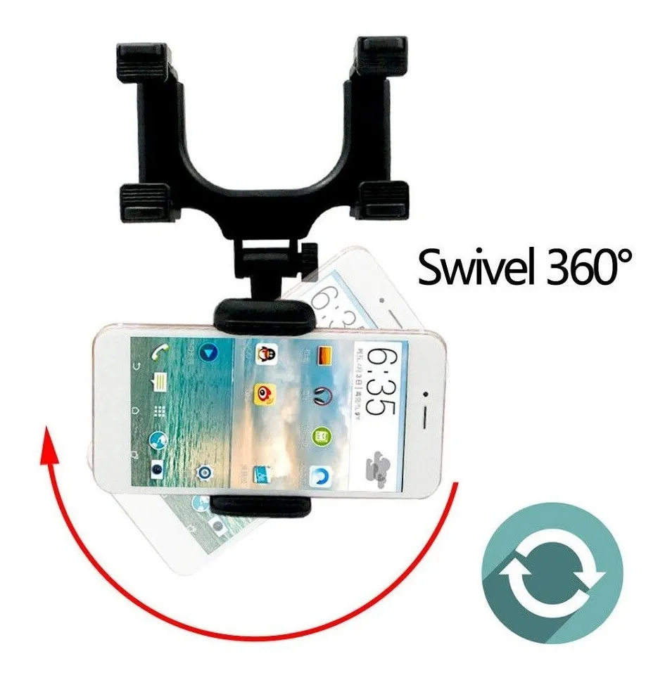 GANCHO SOPORTE CELULAR ESPEJO RETROVISOR - Imagen 3