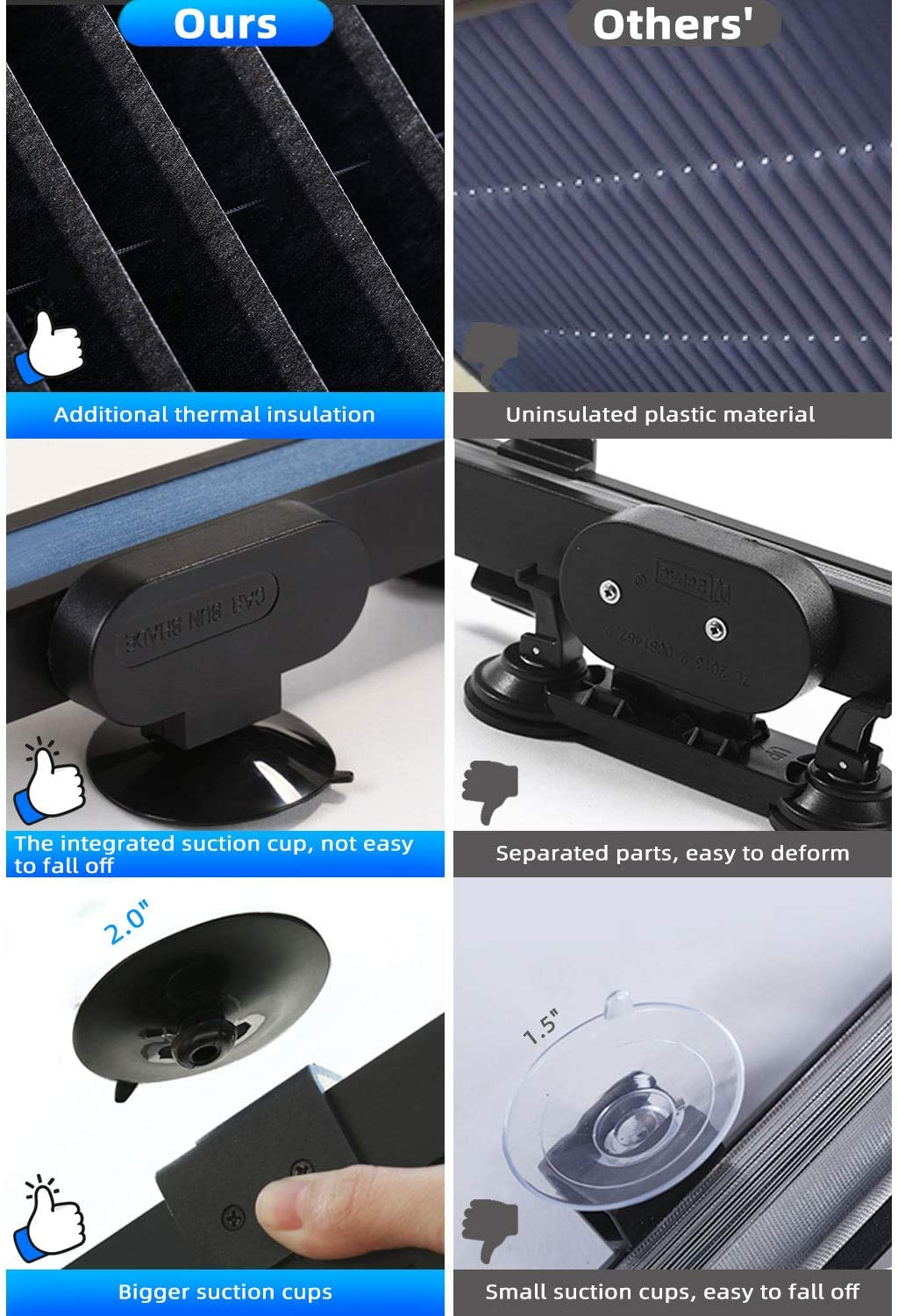 PARASOL RETRACTIL PARA CARRO 4S Car sun shade - Imagen 4