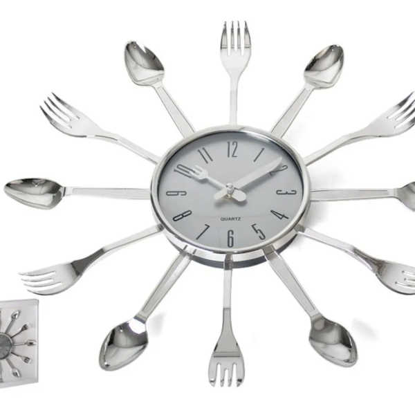 RELOJ DE PARED ECONOMICO cocina cubiertos