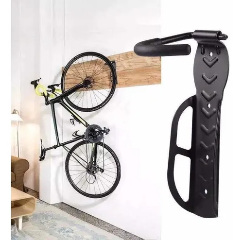 SOPORTE ACERO PARED GANCHO PORTA BICICLETA