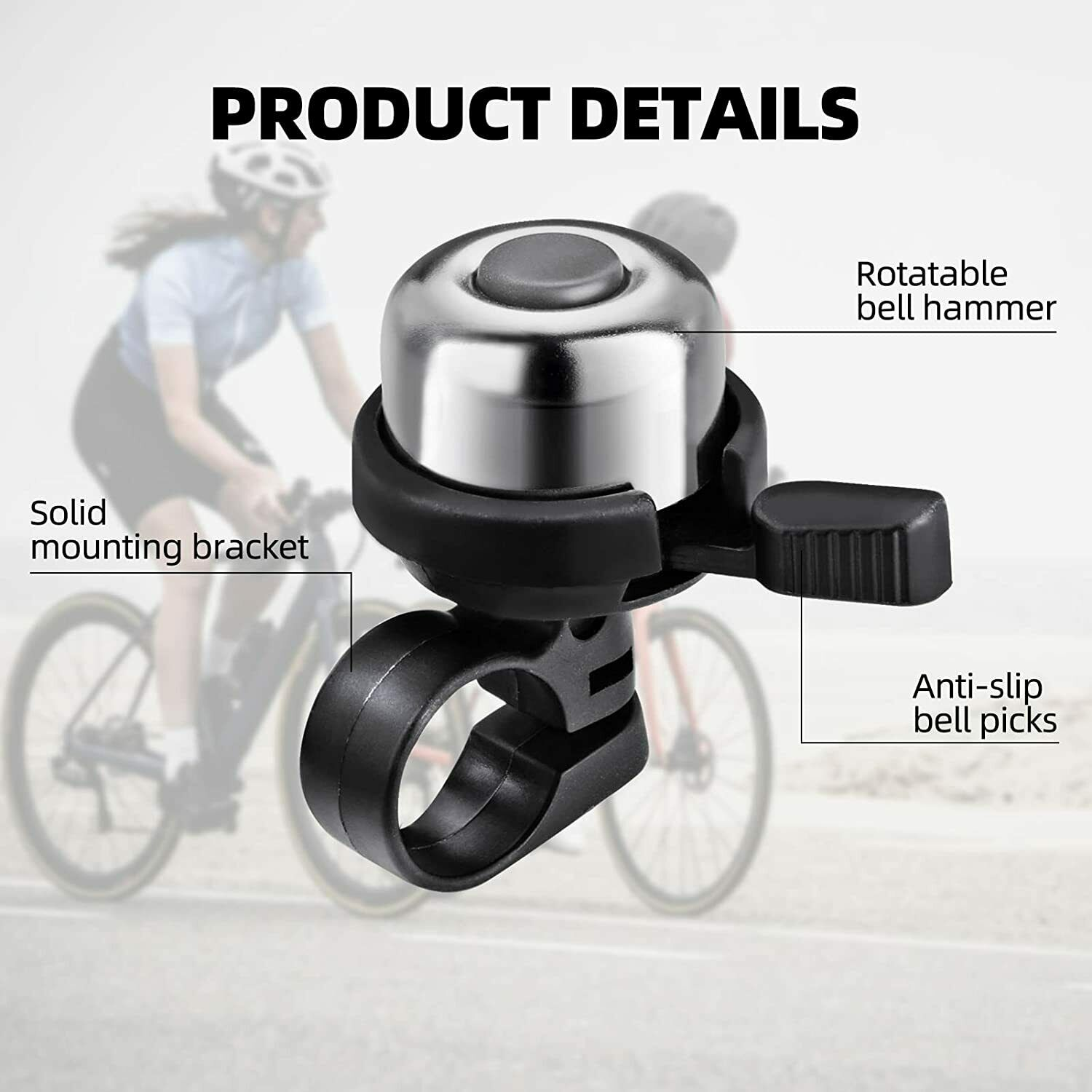 TIMBRE CAMPANA MECANICO BICICLETA antigua