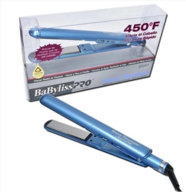 PLANCHA CABELLO BABYLISS PRO NANO TITANIUM 450f | TIENDA Oi