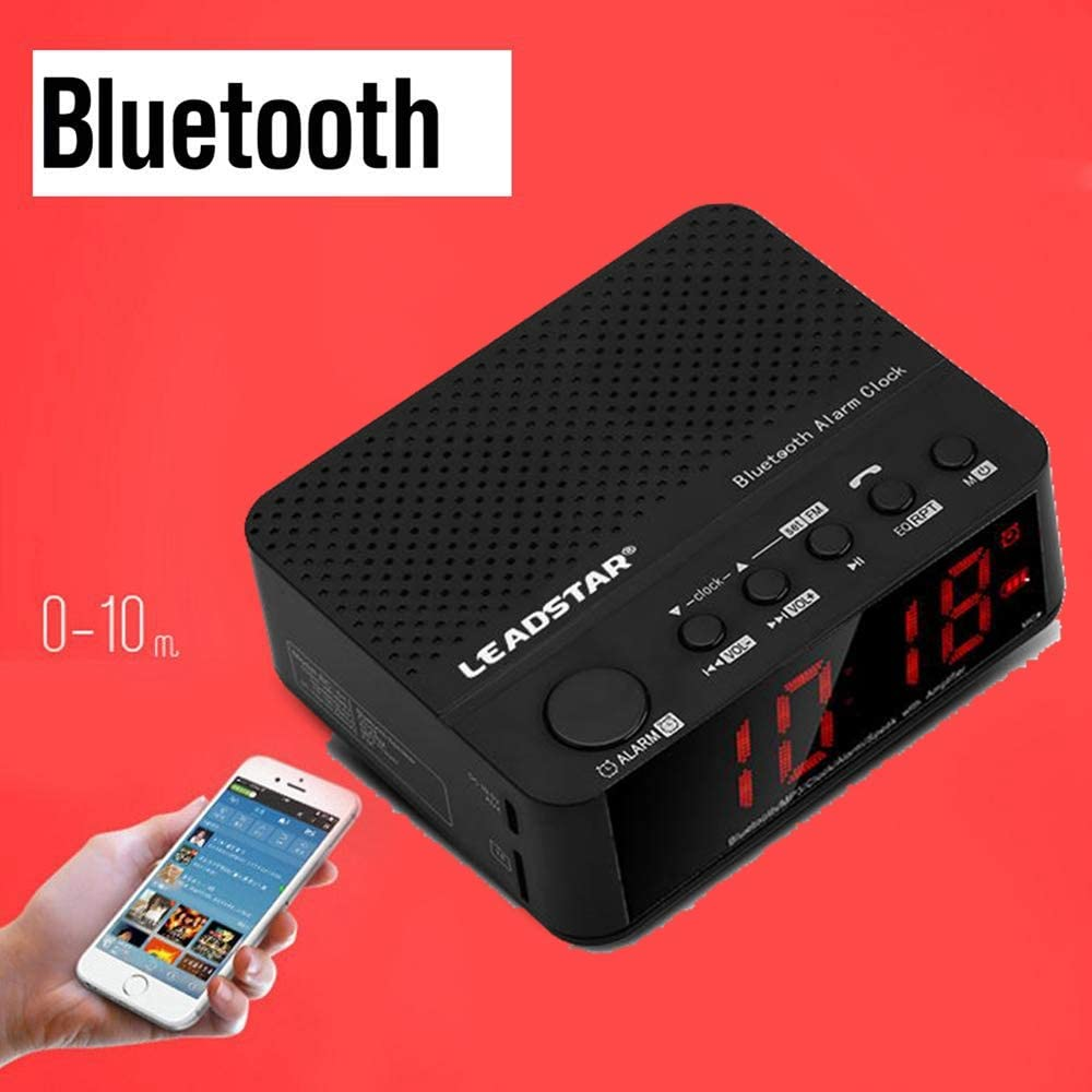 Reloj Despertador Altavoz Bluetooth Recargable Micro Sd Mp3 - Imagen 10