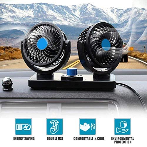 VENTILADOR PARA CARRO doble 12 Vlt Mitchell mars t304