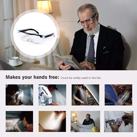 GAFAS LUPA S 2 LED Visión Presbicia Aumento 160% Recargable - Imagen 4