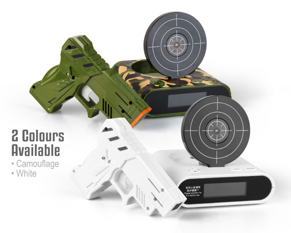 RELOJ DESPERTADOR GUNALARMA LENTE clock bf1821