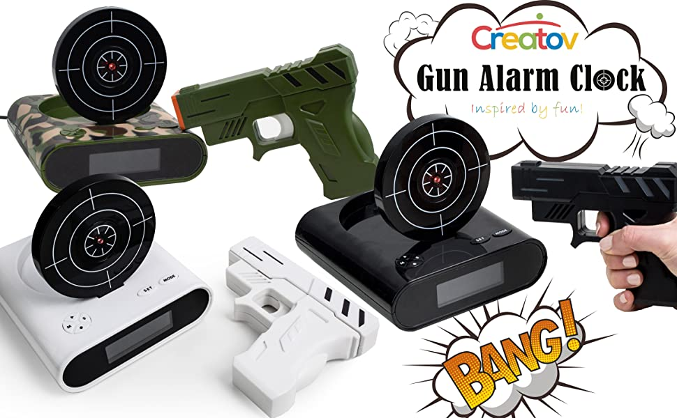 RELOJ DESPERTADOR GUNALARMA LENTE clock bf1821 - Imagen 9