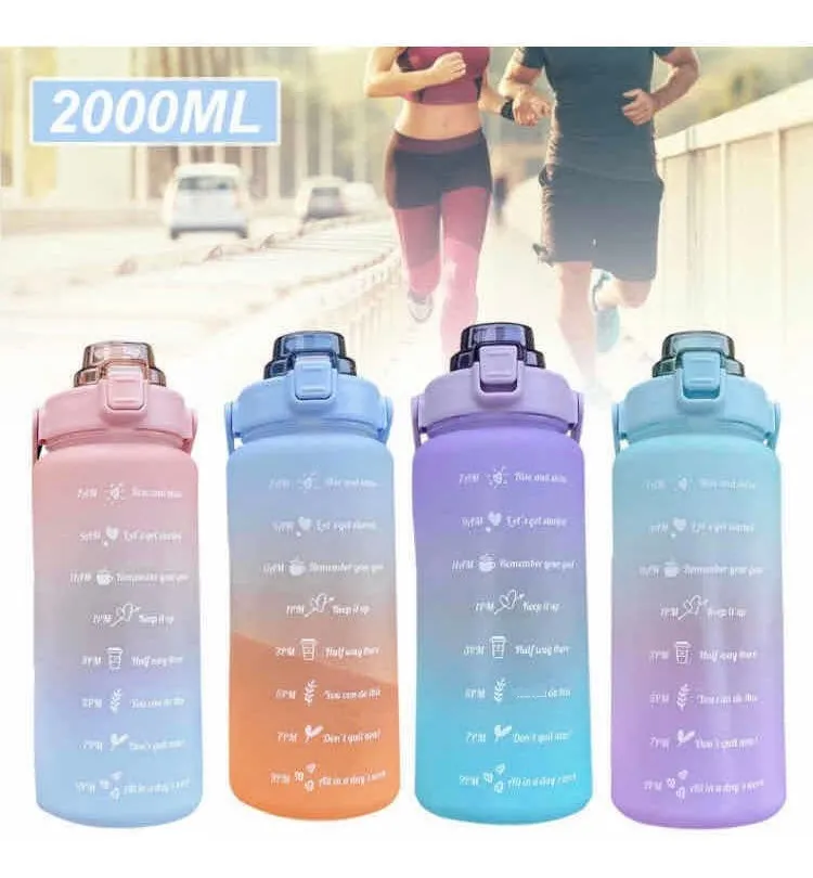 TERMO MOTIVACIONAL BOTELLA COMBO 1y2litros con manija y pitillo - Imagen 5