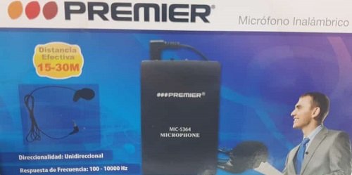 MICROFONO INHALAMBRICO ESTEREO SOLAPA Premier mic-5364 15a30m - Imagen 6