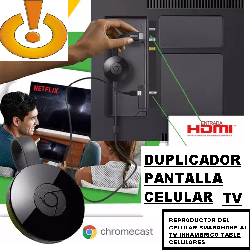 DUPLICADOR PANTALLA CELU A TV Chromecast - Imagen 2