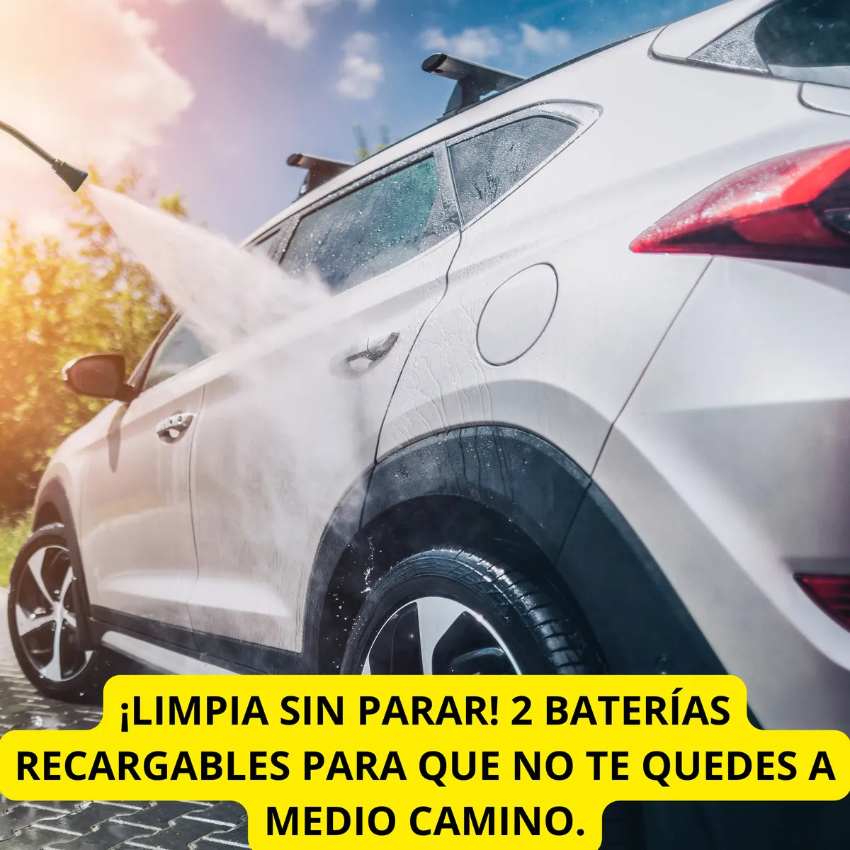 HIDROLAVADORA INHALAMBRICA PORTATIL 2Pilas boquilla 6chorros - Imagen 20