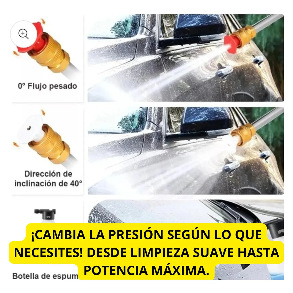 HIDROLAVADORA INHALAMBRICA PORTATIL 2Pilas boquilla 6chorros - Imagen 21