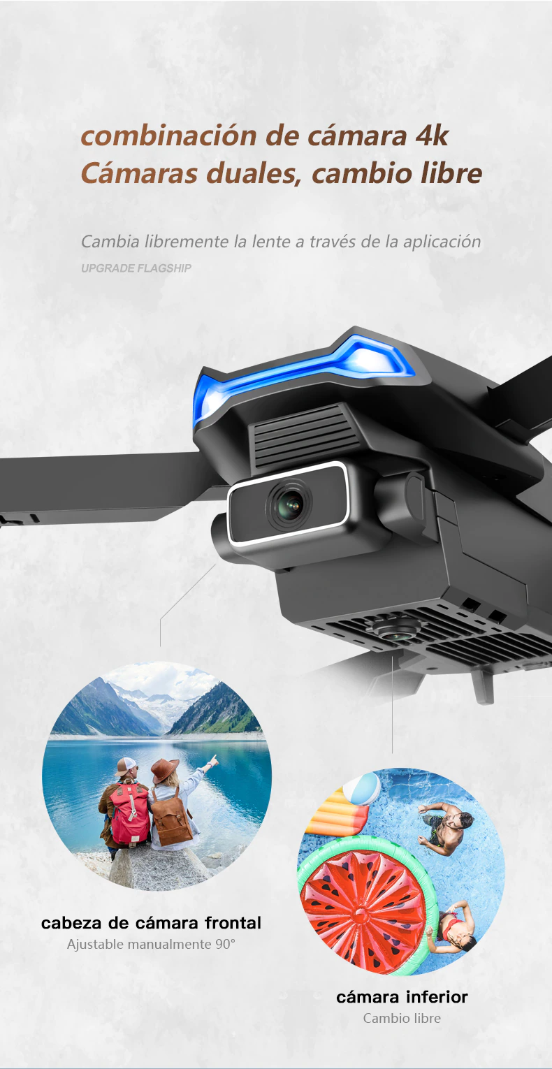 DRONE HF 2Cámara Wifi HF tipo economico para smarphone tipo s89 - Imagen 4