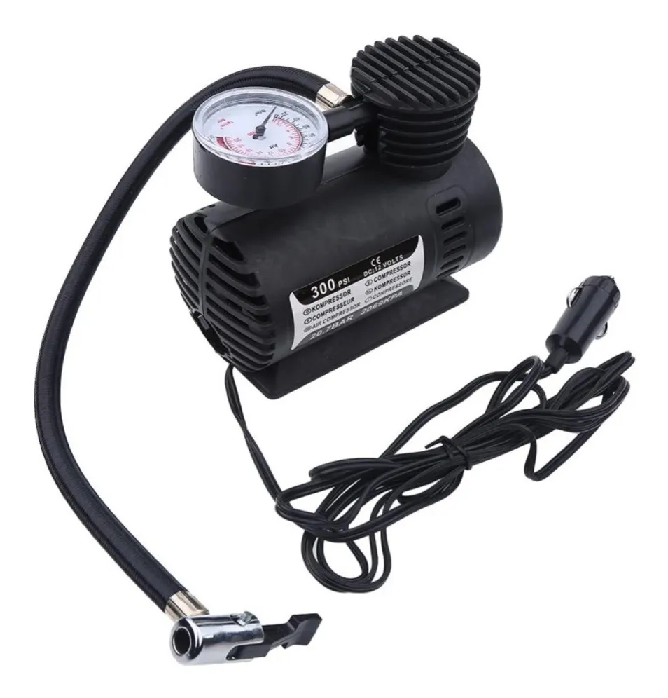 COMPRESOR AIRE mini inflador 12v tipo economico - Imagen 2