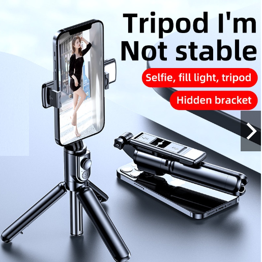 PALO DE SELFIE BLUETOOTH LED v05s con tripode - Imagen 4