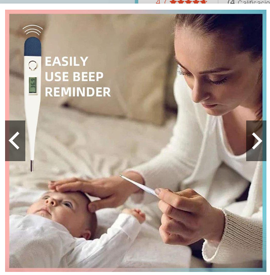 TERMÓMETRO DIGITAL Punta flexible oral axila - Imagen 5