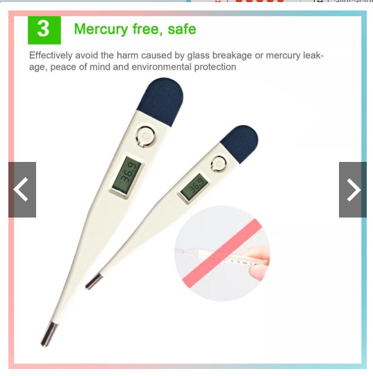 TERMÓMETRO DIGITAL Punta flexible oral axila - Imagen 6