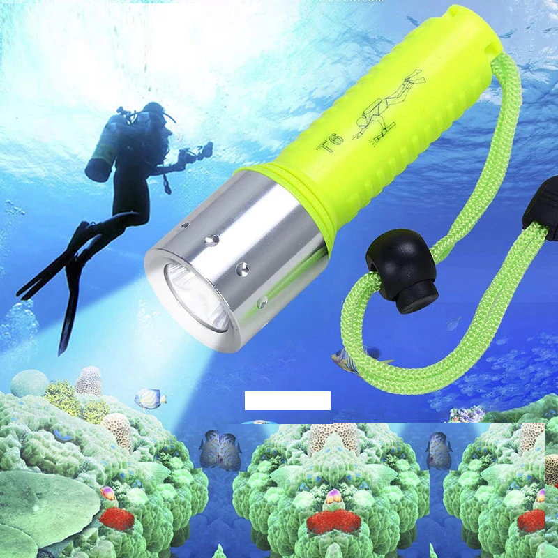 LINTERNA SUMERGIBLE Buceo Guardavidas LED 15 Metros - Imagen 3