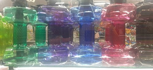 TERMO BOTELLA AGUA EN FORMA PESA 1.5litros mancuerna colores - Imagen 8