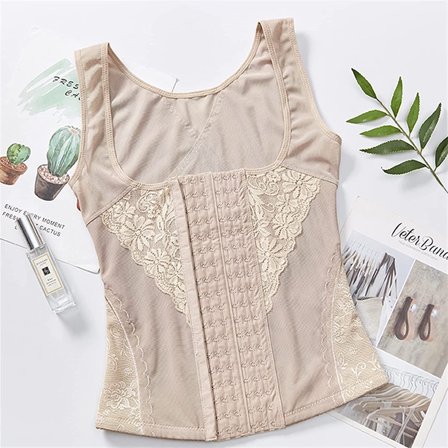 FAJA PANTS ABDOMEN MOLDEADORA body sculping camel vest - Imagen 12