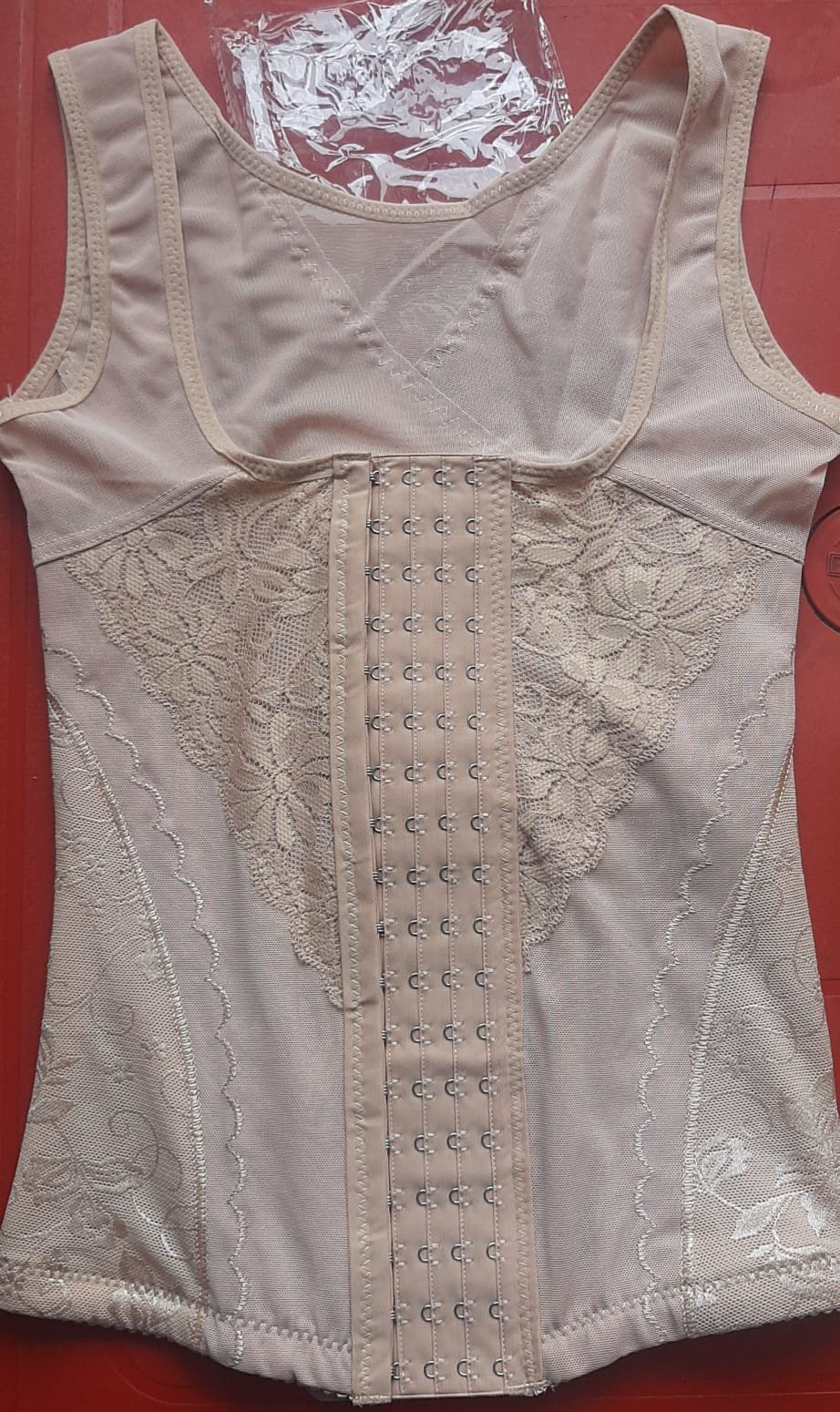 FAJA PANTS ABDOMEN MOLDEADORA body sculping camel vest - Imagen 2