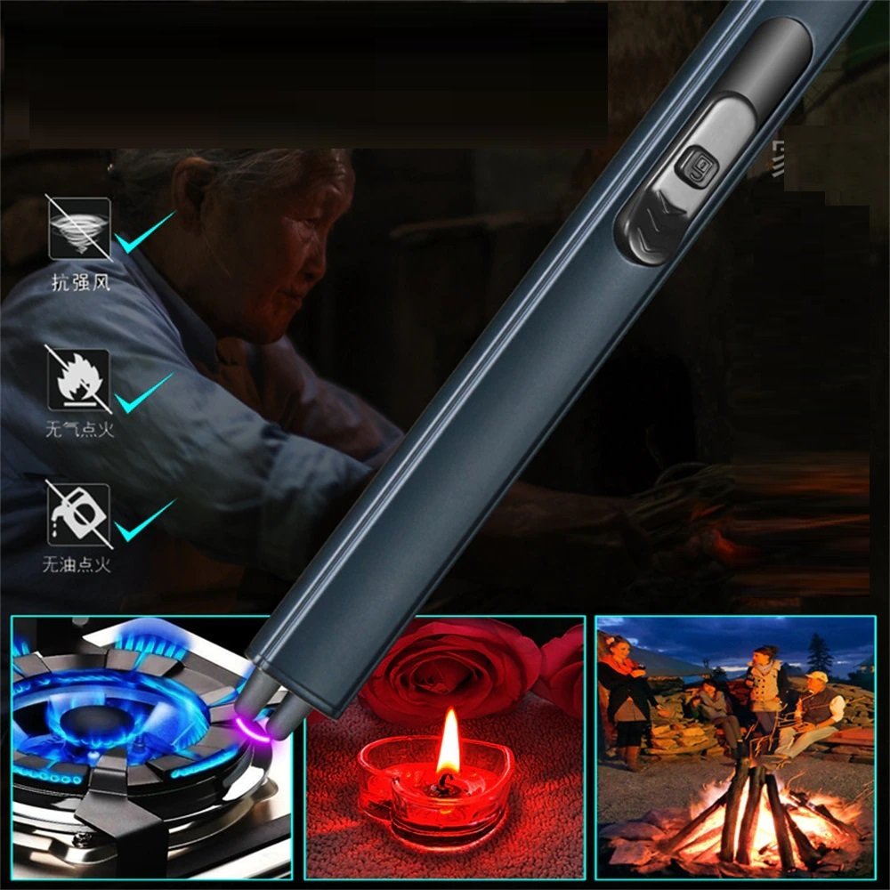 ENCENDEDOR DE LUJO ARCO DE PLASMA recargable usb jl866-2 - Imagen 3