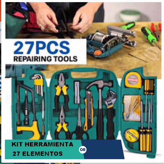 CAJA HERRAMIENTA MINI 27 En 1 tools Set (repairing tools 27pcs) - Imagen 6