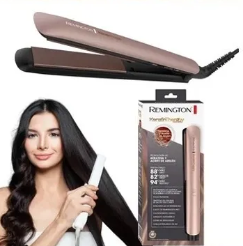 PLANCHA CABELLO tipo REMMINTONG Keratina Y Aceite De Argán Genérica - Imagen 5