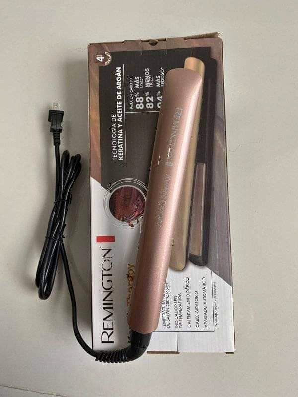 PLANCHA CABELLO tipo REMMINTONG Keratina Y Aceite De Argán Genérica - Imagen 4