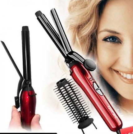 PINZA RIZADORA Cabello, Pelo Tenaza Con Peine Ceramica Electrico SK-231 - Imagen 5